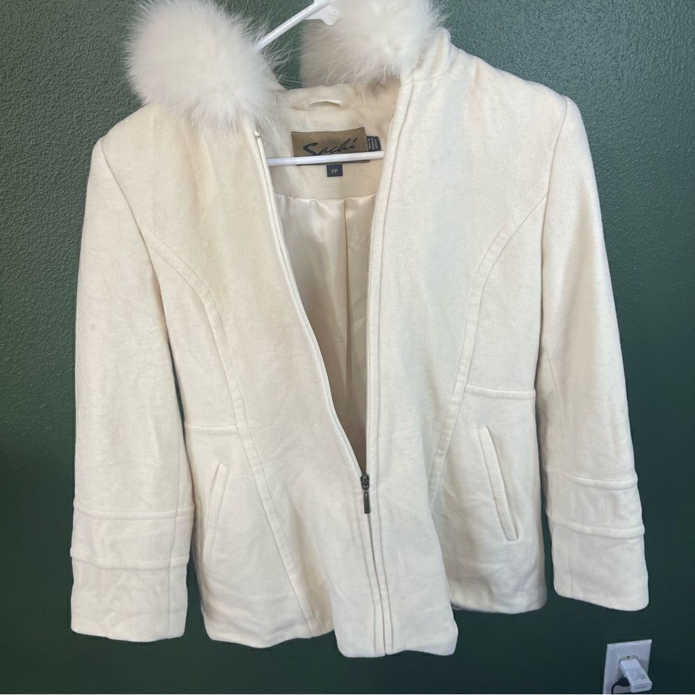 Sachi Collection Lambswool Fur Jacket size PP - Picture 4 of 7